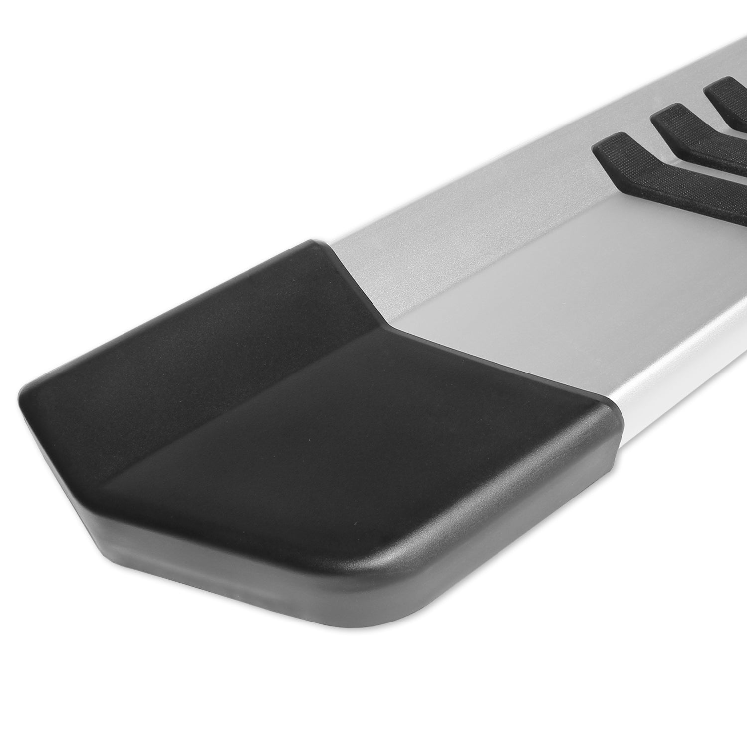 6in OEM Style Slide Track Running Boards - Brushed Aluminum